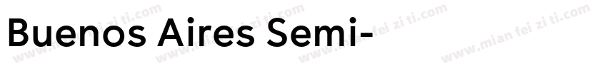 Buenos Aires Semi字体转换